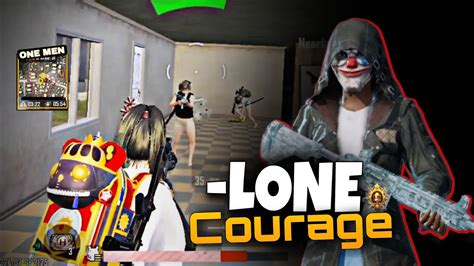 Lone Courage🔱 Handle The Most Intense Situations 1v4 Clutches Bgmi