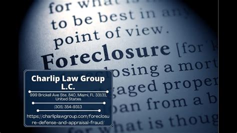 Foreclosure Defense And Appraisal Fraud By David H Charlip Youtube