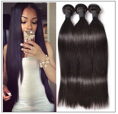 20 Inch Straight Weave: 3 Bundles-100% Human Hair