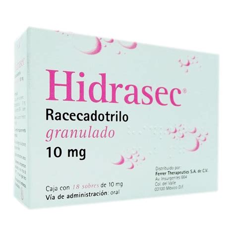 Rececadotrilo Hidrasec 10 Mg Granulado 18 Sobres Walmart