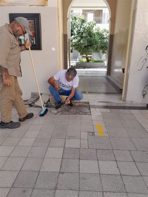 Trabajos de refacción en escuelas