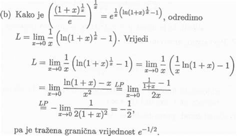 Calculus Evaluation Of Lim X Rightarrow Frac X Left Ln