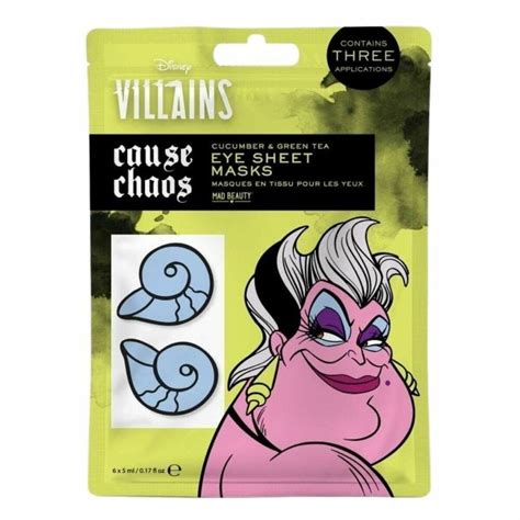 Máscara Para Contorno De Olhos Mad Beauty Disney Villains Ursula 6 X 5