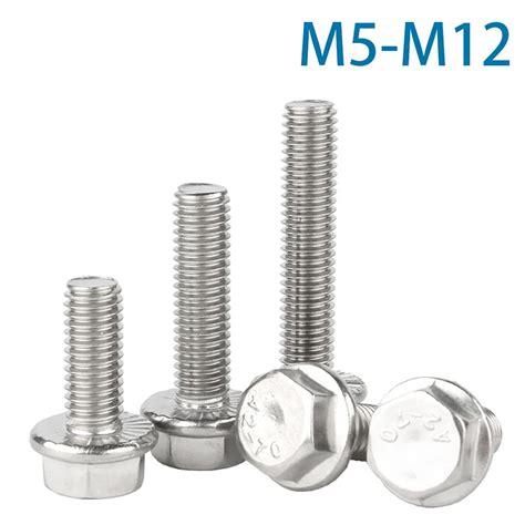 1 10pcs M5 M6 M8 M10 M12 A2 70 304 Stainless Steel Gb5787 Hexagon Head