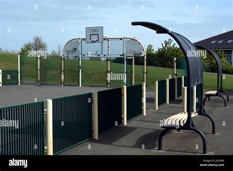 Public Basketball Court At Hanwell Fields Estate Banbury Oxfordshire