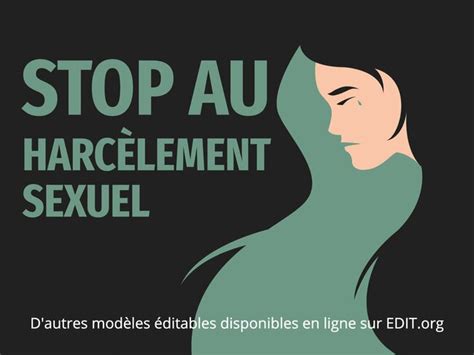 Affiches Personnalis Es Sur Le Lieu De Travail Et Sur Le Harc Lement Sexuel