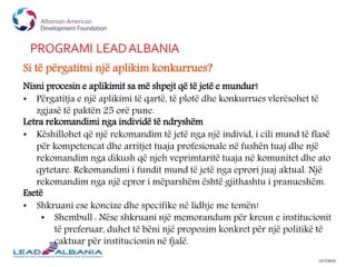 Programi Lead Albania Ppt