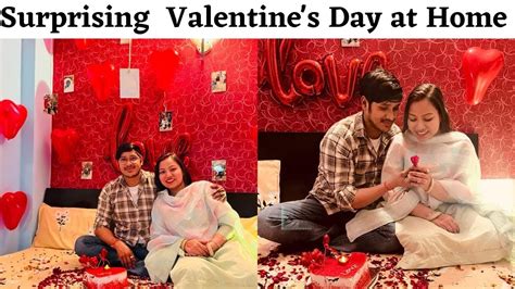 Surprise Valentine S Day At Home Vlog Valentine S Day Vlog Couple