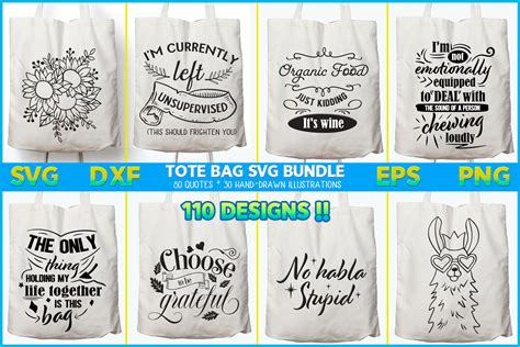 Tote Bag Svg Bundle Funny Grocery Bag Svg Images Svg Bundle Etsy