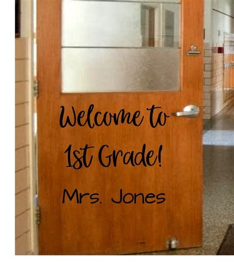 Welcome Back To School Door Decal School Door Classroom Door Classroom