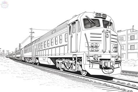 Desenho De Trem De Carga Para Colorir Tudodesenhos Viva A Emo O