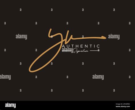 Letter YV Signature Logo Template Vector Stock Vector Image Art Alamy