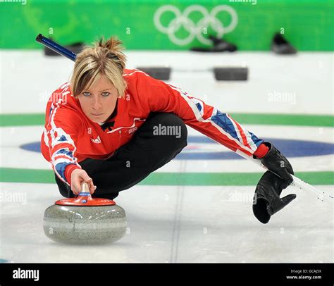 Great Britain S Skip Eve Muirhead During The Womens Curling Against