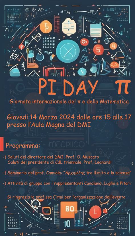 Giornata Internazionale Della Matematica Dipartimento Di Matematica E