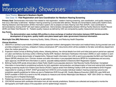 Vital Registration And Care Coordination For Newborn Hearing Screening
