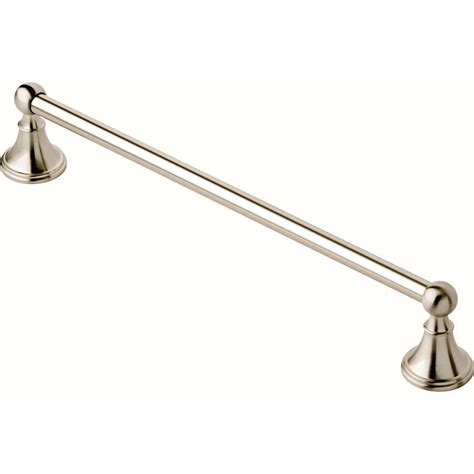 Delta Crestfield Satin Nickel Towel Bar 18 In L Die Cast Zinc Ace