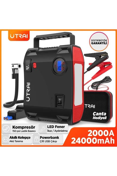 Utrai Jstar Mah A Jump Starter Lastik I Irme Pompas