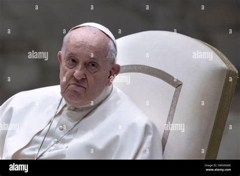 Vatican City Vatican 28 February 2024 Pope Francis During His Weekly