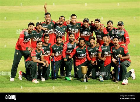 Dhaka Bangladesh 09th Aug 2021 Team Bangladesh Pose For Photographs