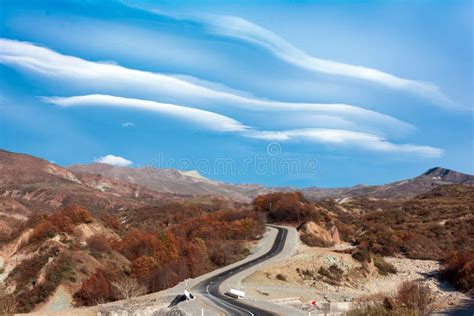 Winding Road in Mountains Area Stock Image - Image of golden, highland ...