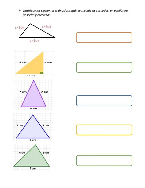 Gu A De Clasificaci N De Tri Ngulos Profe Social