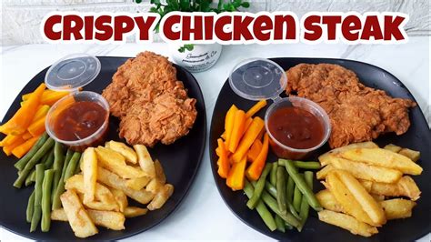 Crispy Chicken Steak Saus Bbq Youtube