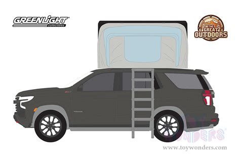 Greenlight The Great Outdoors Series 1 2021 Chevrolet® Tahoe Z71 With Modern Rooftop Tent