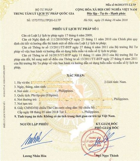 How to apply and obtain Police Clearance Certificate from Vietnam? - Police Station