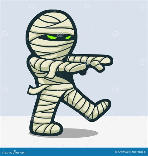 Mummy Cartoon Vector Illustration 77979592