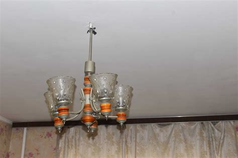 Винтажная люстра СССР! Люстра на 5 плафонов СССР!: 350 грн. - Освещение ...