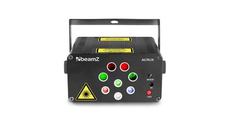 Beamz Acrux Quatro R G Party Laser System With RGBW LEDs Laser RG