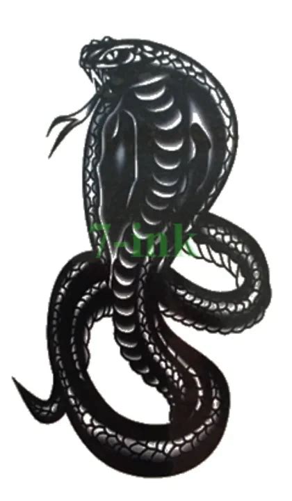 Waterproof Temporary Tattoo Sticker Cobra Snake Totem Flash Tatto Water