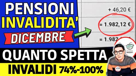 Pensione Invalidità Dicembre 2023 quanto spetta DAVVERO IMPORTI