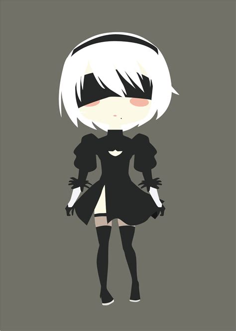 2b Chibi By Crocrus On Deviantart