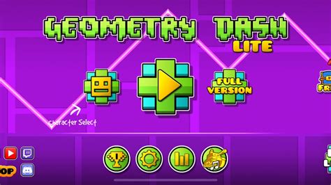 Playing Geometry Dash Lite Youtube