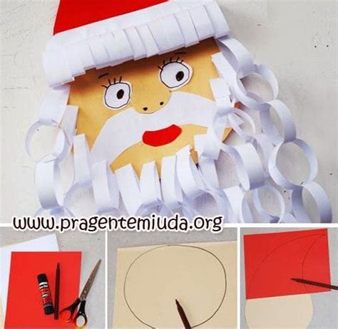 Papai Noel De Papel Atividade Maternal Natal Creche Educacao Infantil