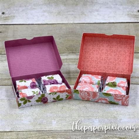 Hinged Lid Box For Hershey S Nuggets With Video Tutorial The Paper