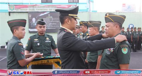 Dandim Tsm Pimpin Upacara Kenaikan Pangkat Anggota Dan Korp Raport