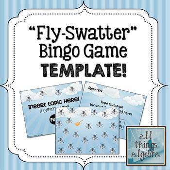 Bingo Game Template Fly Swatter Algebra Projects Systems Of