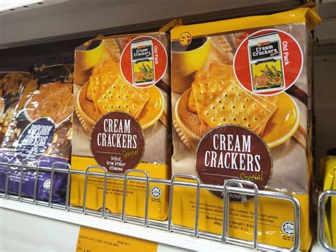 Variety Of Biscuits In Good And Interesting Packaging And Displayed On