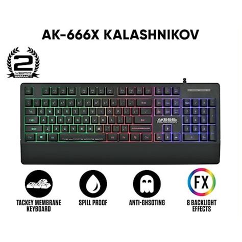 Jual Keyboard Gaming Armaggeddon Ak X Kalashnikov Spill Proof