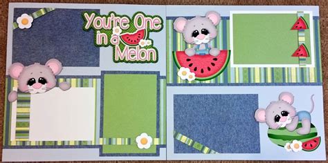 All Page Kits One In A Melon Scrapbooking Layouts Paper Piecing