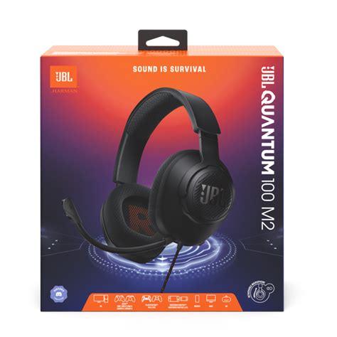 Jbl Quantum 100m2 Wired Over Ear Gaming Headset With Detachable Mic