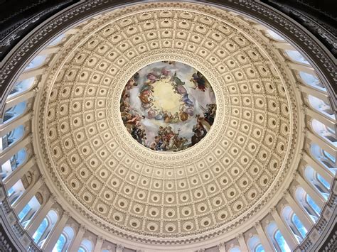 Inside the incredible dome of the Capitol Building in Washington DC : r ...