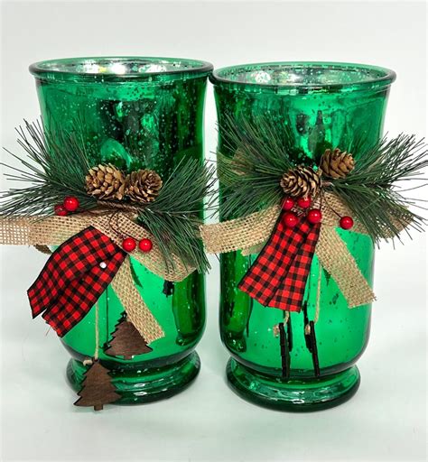 Green Glass Candle Jars Estatesales Org