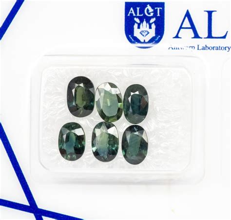 No Reserve Pcs Deep Bluish Green Sapphire Ct Catawiki