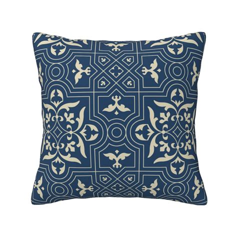 Home Throw Pillow Covers Two Sides Printed Arabesque Pattern Decor Sofa