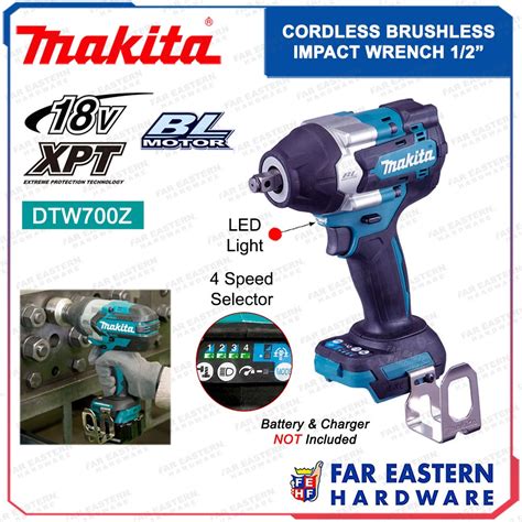 Makita Dtw Z Cordless Brushless Impact Wrench Drive V