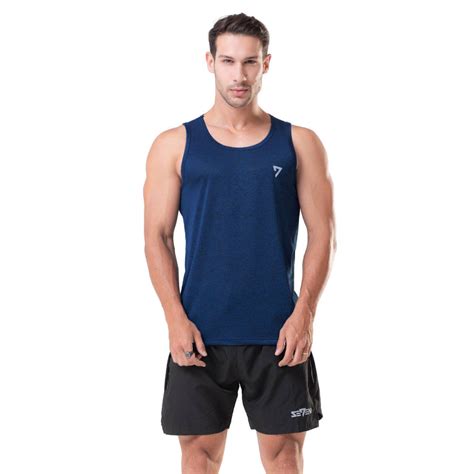 Regata Masculina Dry Fit Azul Marinho Seven Line Site Oficial