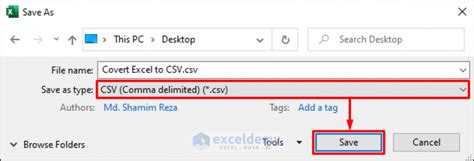 Convert Excel To Comma Delimited Csv File 2 Easy Ways Exceldemy